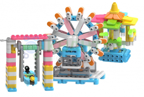 Комплект конструкторского уголка BOTZEES CONSTRUCTION CORNER PLAYSETS + схемы сборки